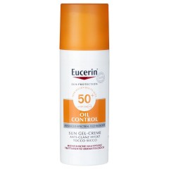 Eucerin Oil Control Face Sun Gel-Creme LSF 50+ Солнцезащитный гель-крем для лица против жирного блеска SPF 50+