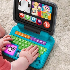 Mattel Fisher-Price Lernspass Homeoffice Laptop Elektronisches Babyspielzeug (deutsche Edition) Fisher-Price Learning Fun Home Office Laptop Electronic Baby Toys (немецкое издание)