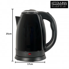 KESSMANN LENTZ KESSMANN LENTZ Wasserkocher Edelstahl 1,8 L mit Abschaltautomatik elektrischer Kettle 2 Teeglaser, 1.8 l, 1800,00 W, Wasseraufbereiter Schnelles aufheizen Wasser heizen kochen Aufwarmen  Чайник KESSMANN LENTZ нержавеющая сталь 1,8 л с автом