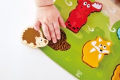 HAPE Puzzle Waldtiere zum Fuhlen Головоломки лесных животных