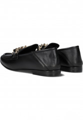 Tommy Hilfiger CHAIN LOAFER MAAT Slip-ons zwart ЛОФЕРЫ С ЦЕПЬЮ MAAT Слипоны хотя