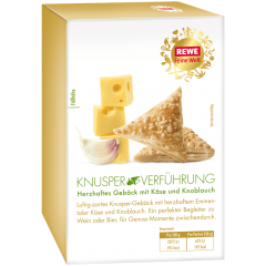 REWE Feine Welt Knusper-Verfuhrung Заготовка для теста с сыром и чесноком 70г