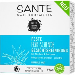 Sante Feste Erfrischende Gesichtsreinigung Bio-Aloe Vera &amp; Chiasamen  Твердое освежающее очищающее средство для лица с органическим алоэ вера и семенами чиа