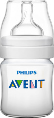Philips AVENT 1-отверстие,  125 ml, Полипропиленовая Бутылка из Экологических материалов для Маленьких Детей с Горлышком и Крышкой 1 шт