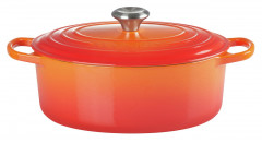 Le Creuset LE CREUSET Br\u00e4ter oval 29 cm Ofenrot SIGNATURE orange LE CREUSET жаровня овальная 29 см для духовки красная SIGNATURE