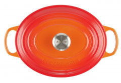 Le Creuset LE CREUSET Br\u00e4ter oval 29 cm Ofenrot SIGNATURE orange LE CREUSET жаровня овальная 29 см для духовки красная SIGNATURE