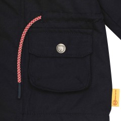 Steiff Parka Under The Surface mit gestreiftem Baumwollfutter Ubergangsjacken Парка Under The Surface с подкладкой из хлопка в полоску Легкие куртки