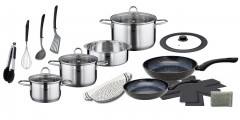 Elo Elo Topfset 15-tlg. LIMA SOL silber Набор горшков Elo 15 штук. ЛИМА СОЛ