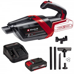 Einhell Einhell Akku-Hand-und Stielstaubsauger Akku-Handstaubsauger TE-HV 18/06 Li inkl. Starter Kit 2,0 Ah Akku und, Fassungsvermogen 600 ml  Беспроводной ручной пылесос Einhell Беспроводной ручной пылесос TE-HV 18/06 Li, включая стартовый комплект, акку
