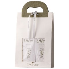 LaNature Geschenkset in der Grifftasche gross Korperpflegeset Olive, 1 шт.
