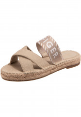 Tommy Hilfiger PANTOLETTEN Mules sandalwood СЛАЙДЫ Мюли сандаловое дерево