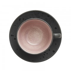 Bitz Bitz Gastro black / light Tasse 0,22 L mit Untertasse 10 cm Set 4-tlg. Чашка Bitz Gastro черная/светлая 0,22 л с блюдцем 10 см, набор из 4 шт.