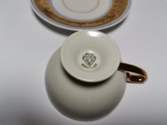 Plankenhammer Floss Bavaria, Баварская мануфактура Коллекционная Кофейная пара с изображением о. Вильгельмштейн