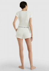 Tommy Hilfiger SLIM-FIT Pyjama bottoms ecru SLIM FIT Пижамные штаны экрю