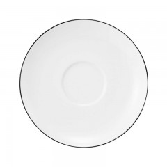 Seltmann Weiden Seltmann Weiden Lido Black Line Milchkaffeeuntertasse 16 cm Seltmann Weiden Lido Black Line Блюдце для кофе с молоком 16 см
