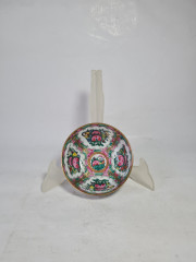 Миска винтажная в трацидионном японском стиле, с ложкой, фарфор, 11.5 см, ложка - 14 см, Япония, 1970-80гг.