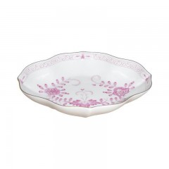 Meissen Meissen  'Neuer Ausschnitt - Indische Malerei 2 mit Kante purpur Goldpunkte mit Goldrand' Schalchen 19 cm Meissen "New Section - Индийская роспись 2 с краем из пурпурных золотых точек с золотым ободком" чаша 19 см