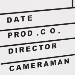 relaxdays Filmklappe weiss Хлопушка белая