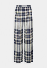 Tommy Hilfiger ICON PULL ON STRAIGHT PANT Trousers icon large chk/ ecru/ pitch blue ПРЯМЫЕ БРЮКИ ICON PULL ON Брюки значок большой chk/ экрю/ темно-синий