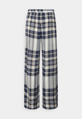 Tommy Hilfiger ICON PULL ON STRAIGHT PANT Trousers icon large chk/ ecru/ pitch blue ПРЯМЫЕ БРЮКИ ICON PULL ON Брюки значок большой chk/ экрю/ темно-синий