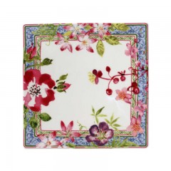 Gien Fayencerie Gien 'Millefleurs' Platte eckig klein 17 x 17 cm Gien &quot;Millefleurs&quot; Тарелка маленькая квадратная 17 x 17 см