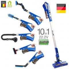 TurboTronic by Z-Line TurboTronic by Z-Line Akku-Hand-und Stielstaubsauger 8 kpa, &gt;35 Min. Laufzeit, ultra-Leichtgewicht Boden Staubsauger, 180 W, beutellos, kabelloser Handsauger mit Wandhalterung  Беспроводной ручной и стержневой пылесос TurboTronic by 