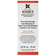 Kiehl’s Powerful-Strength Line-Reducing & Dark Circle Diminishing Vitamin C Eye Serum Сыворотка для кожи вокруг глаз Powerful-Strength, сокращающая морщины и уменьшающая темные круги под глазами с витамином С 15мл