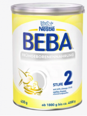 Nestlé BEBA  Anfangsmilch Spezialnahrung Frühgeborenen 2 von Geburt an, Специальное питание «Первоначальное молоко» для недоношенных детей 2 с рождения, 400 г