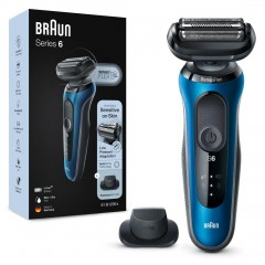 Braun Elektrischer Rasierer fur Manner quot;Series 6 60-B1200squot; in Blau  Электробритва мужская "Series 6 60-B1200s" в синем