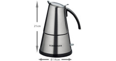 Rommelsbacher Rommelsbacher EKO 366/E Elpresso deLuxe, Espressomaschine edelstahl edelstahl Rommelsbacher EKO 366/E Elpresso deLuxe, эспрессо-машина из нержавеющей стали