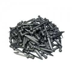 LEGO Lego Gladiator Schwert Silber - Flat Silver Weapon 18034 - 10x Lego Gladiator Sword Silver — Плоское серебряное оружие 18034 — 10x