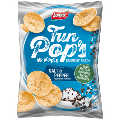 Lorenz Fun Pop&amp;#x27;s Salt &amp; Pepper Чипсы с солью и перцем 85г