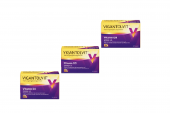 Vigantolvit 3stk x 60kap Вигантолвит Германия Витамин D3 2000 I.E., 3 упаковки x 60 капсул (180 капсул)