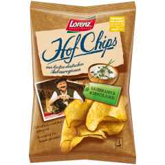 Lorenz Hof-Chips Sauerrahm &amp; Schnittlauch Чипсы со вкусом сметаны и лука 110г