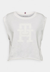 Tommy Hilfiger Print T-shirt weathered white футболка с принтом выветрившийся белый
