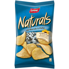 Lorenz Naturals mit Meersalz &amp; Pfeffer Чипсы с солью 110г