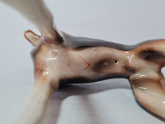 Статуэтка винтажная Dekofugur &quot;Овчарка&quot; среднего размера, фарфор, 12 х 21 см, Германия, 1960-70гг.