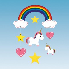 Pebaro Laubsagevorlage Mobile Einhorn Лепной шаблон мобильного единорога