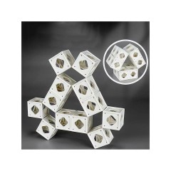 Debuy Magic Cube DIY dreidimensionales Puzzle bunte Kombination von Raum Denken Bau Modell kreative magische Wurfel Eltern-Kind Rubiks Wurfel Magic Cube DIY трехмерная головоломка красочная комбинация космического мышления строительная модель креативный в