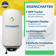Stegpearl Stegpearl Wasserkocher Fothermo 30 L Photovoltaik Hybrid Wasser Boiler – Warmwasserspeicher  Stegpearl Kettle Fothermo 30 л Фотоэлектрический гибридный водогрейный котел резервуар для горячей воды