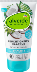alverde NATURKOSMETIK Haarkur Feuchtigkeit Bio-Kokosmilch, 150 ml Блеск-Кондиционер для тусклых и ломких волос с кокосовым молоком, 150 мл