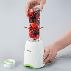 Severin Severin Standmixer SM3735, SM3735 Smoothie Mix Go Standmixer 300 W 600 ml Inkl. 2 Trinkbehalter Настольный миксер Severin SM3735, SM3735 Smoothie Mix Go Настольный миксер 300 Вт 600 мл В комплекте 2 емкости для питья