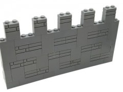 LEGO Lego MOC Mittelalter Mauer Ritter Burg - grau - 68 Teile - neu Lego MOC Medieval Wall Knight Castle - серый - 68 деталей - новый