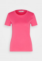 Tommy Hilfiger SLIM CODY Print T-shirt bright cerise pink SLIM CODY Футболка с принтом ярко-вишнево-розовый
