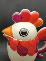 Кувшин декоративный в итальянском стиле, в форме петуха, фарфор, 18 х 22 см, Германия, 1970-80гг.