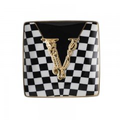 Rosenthal meets Versace Rosenthal Versace Virtus Schalchen quadratisch flach mit Relief 12 cm Чаша Rosenthal Versace Virtus квадратная плоская с рельефом 12 см