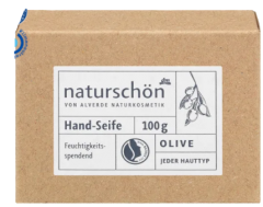 alverde NATURKOSMETIK Seifenstück naturschön Olive, 100 g, Алверде мыло натуральной оливковое 100г