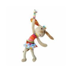 Baby Kuscheltier Vibration Stofftier Rassel Greifringe Faltenzonen 25 cm Greiflinge Детская мягкая игрушка