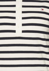 Tommy Hilfiger REG STRIPE Polo shirt Breton White/Desert Sky REG STRIPE Рубашка поло Бретон Уайт/Пустынное небо