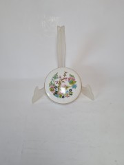 Royal Bavaria Винтажная Шкатулка круглая "Сакура", 10см, Германия, 1960-70гг.